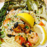 Shrimp and Fettuccine from the Monastery Kitchen at the Community of Jesus on Cape Cod