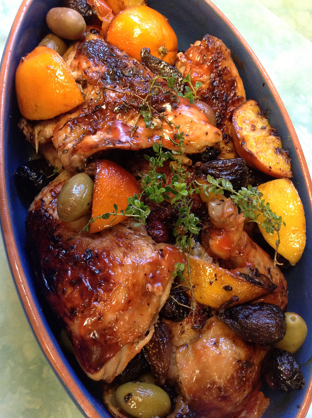 Roasted Chicken With Citrus Herbs And Olives Recipes From A Monastery Kitchen